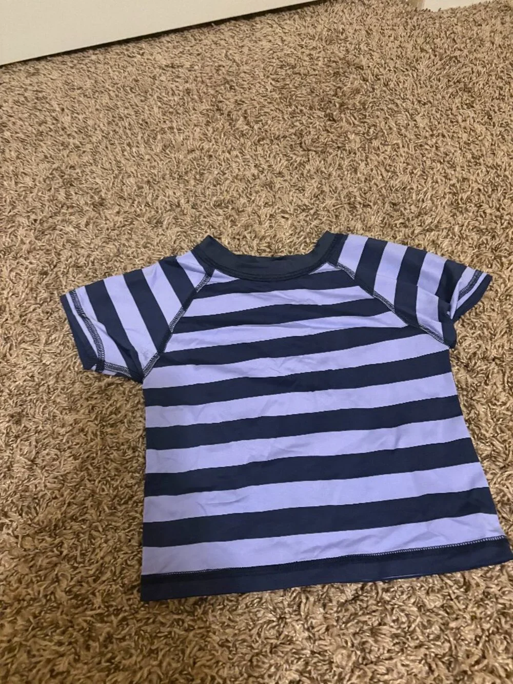 Tea Collection Rashguard 4 Purple Stripes Short Sleeve Nylon Elastane Blend